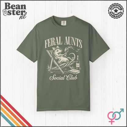 Feral Aunts Social Club T-Shirt – Funny Auntie Tee