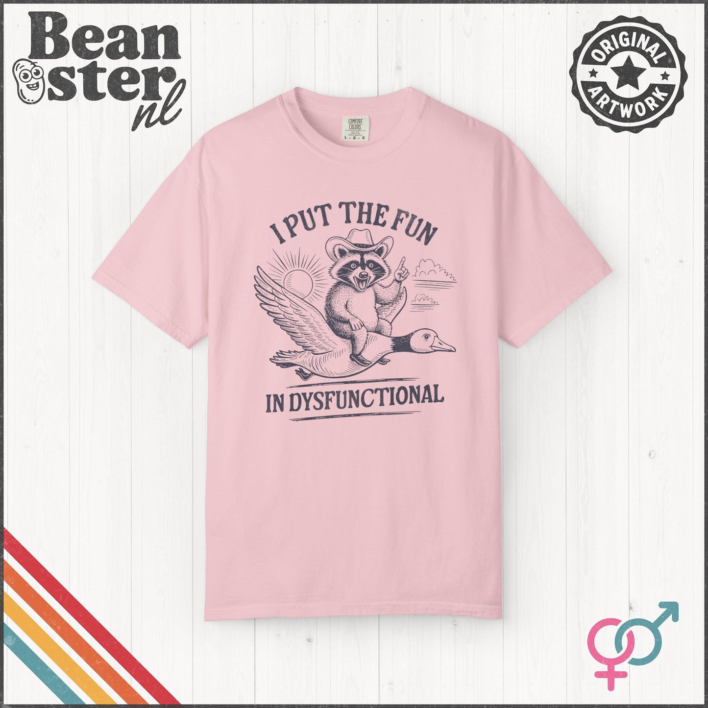 Fun in Dysfunctional Raccoon Goose Shirt – Funny Tee