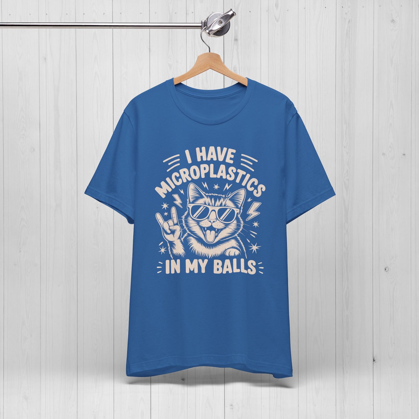 I Have Microplastics In My Balls Cat Meme Shirt