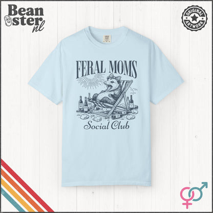 Feral Moms Social Club Tee – Funny Mom Life Shirt