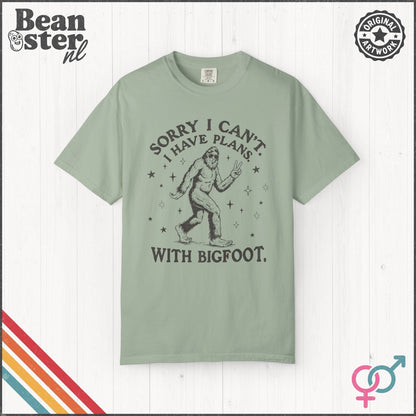 I Can't I Have Plans With Bigfoot Funny T-Shirt