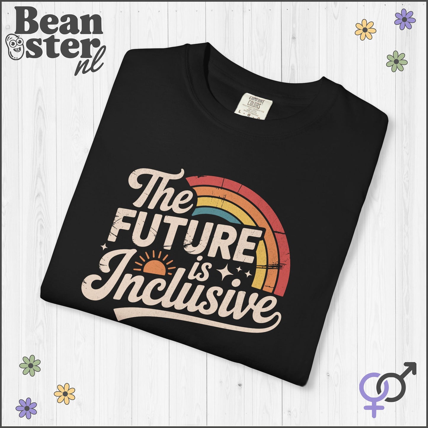 The Future Is Inclusive Retro Rainbow Shirt 🌈