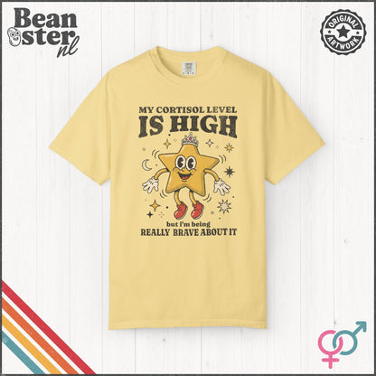 Funny Cortisol Graphic T-Shirt – Anxiety Humor Meme Tee