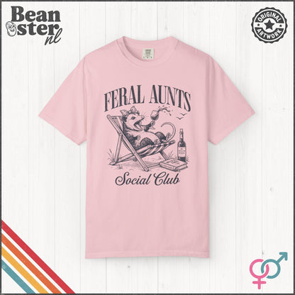 Feral Aunts Social Club T-Shirt – Funny Auntie Tee