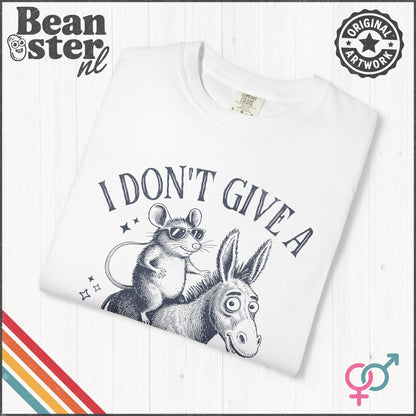 I don't give a rat's ass - Donkey Rat Shirt – Snarky Saying Tee