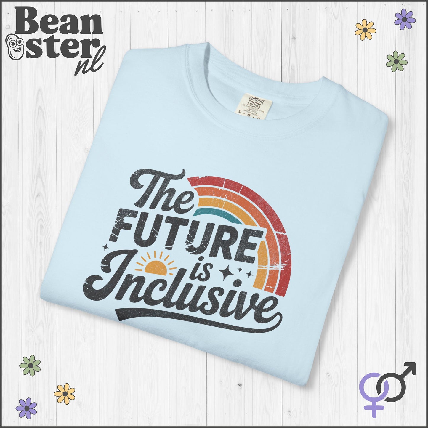 The Future Is Inclusive Retro Rainbow Shirt 🌈