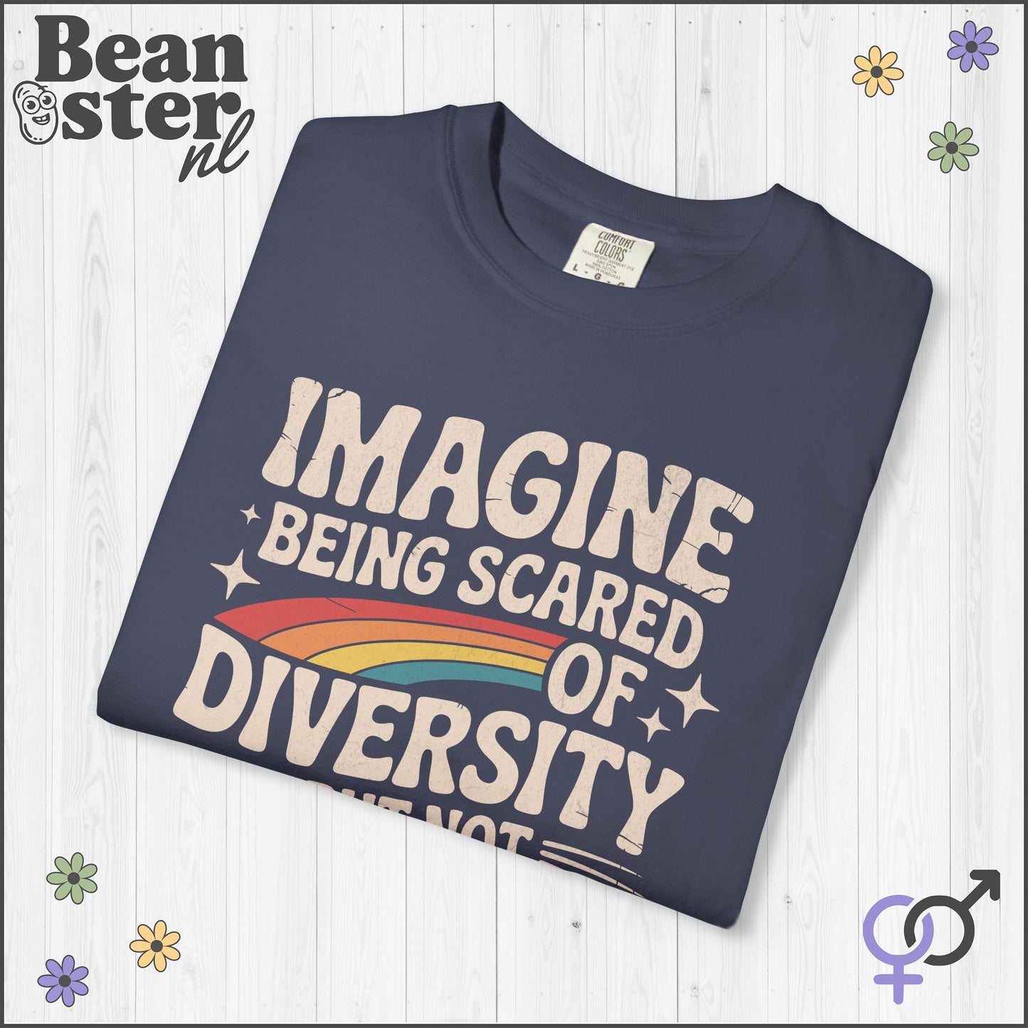 Imagine Diversity Not Dictatorship Retro Activist Tee