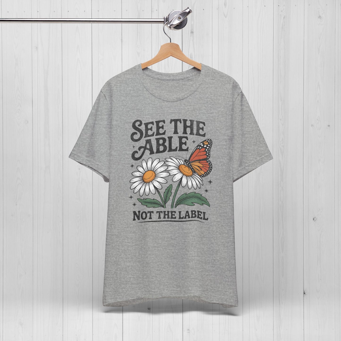 See The Able Not The Label Floral Tee – Autism Awareness Shirt