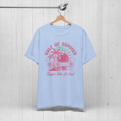 Gulf of Summer Tee | Vintage Pink 90s Beach Vibes Shirt 🌞