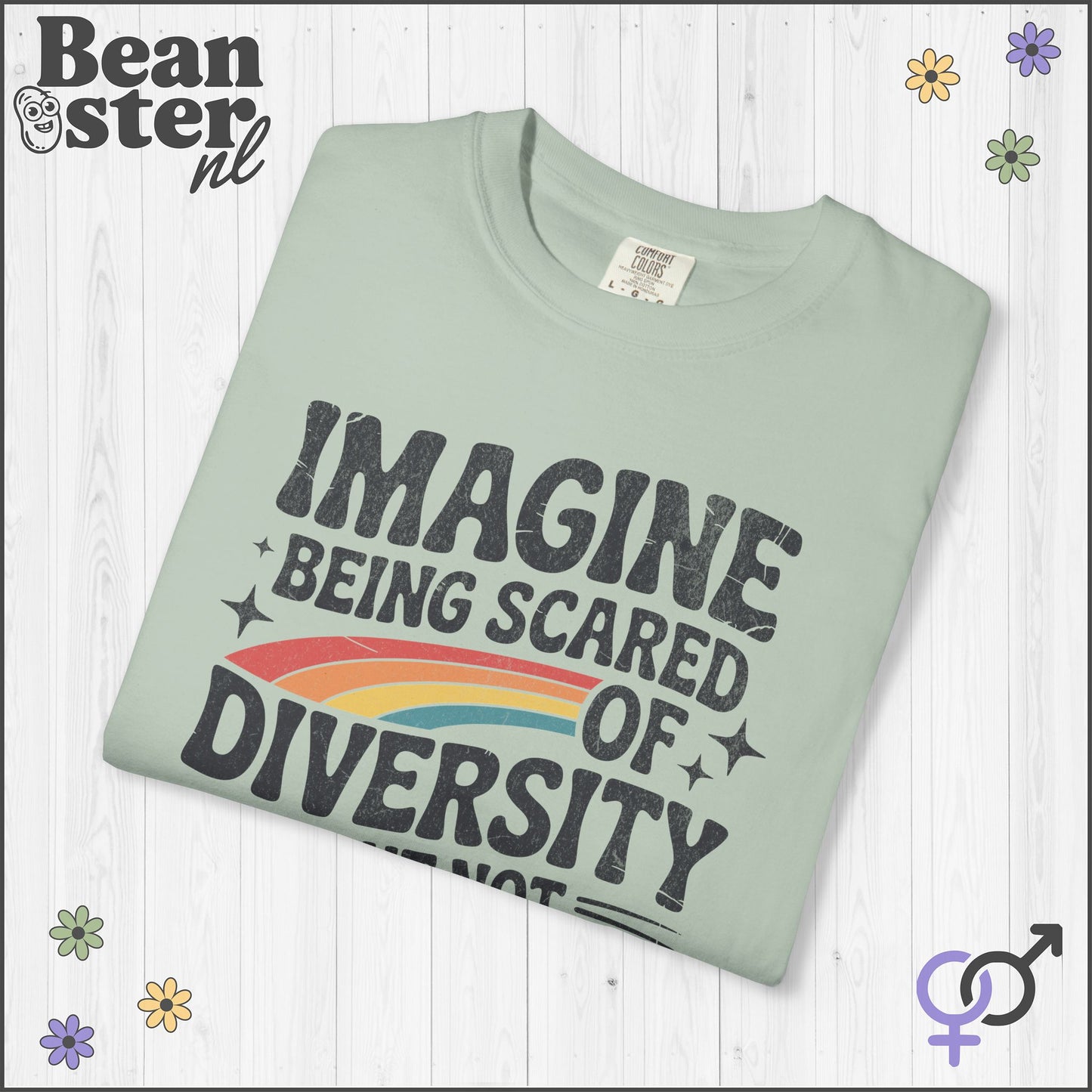 Imagine Diversity Not Dictatorship Retro Activist Tee