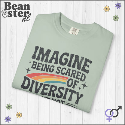 Imagine Diversity Not Dictatorship Retro Activist Tee