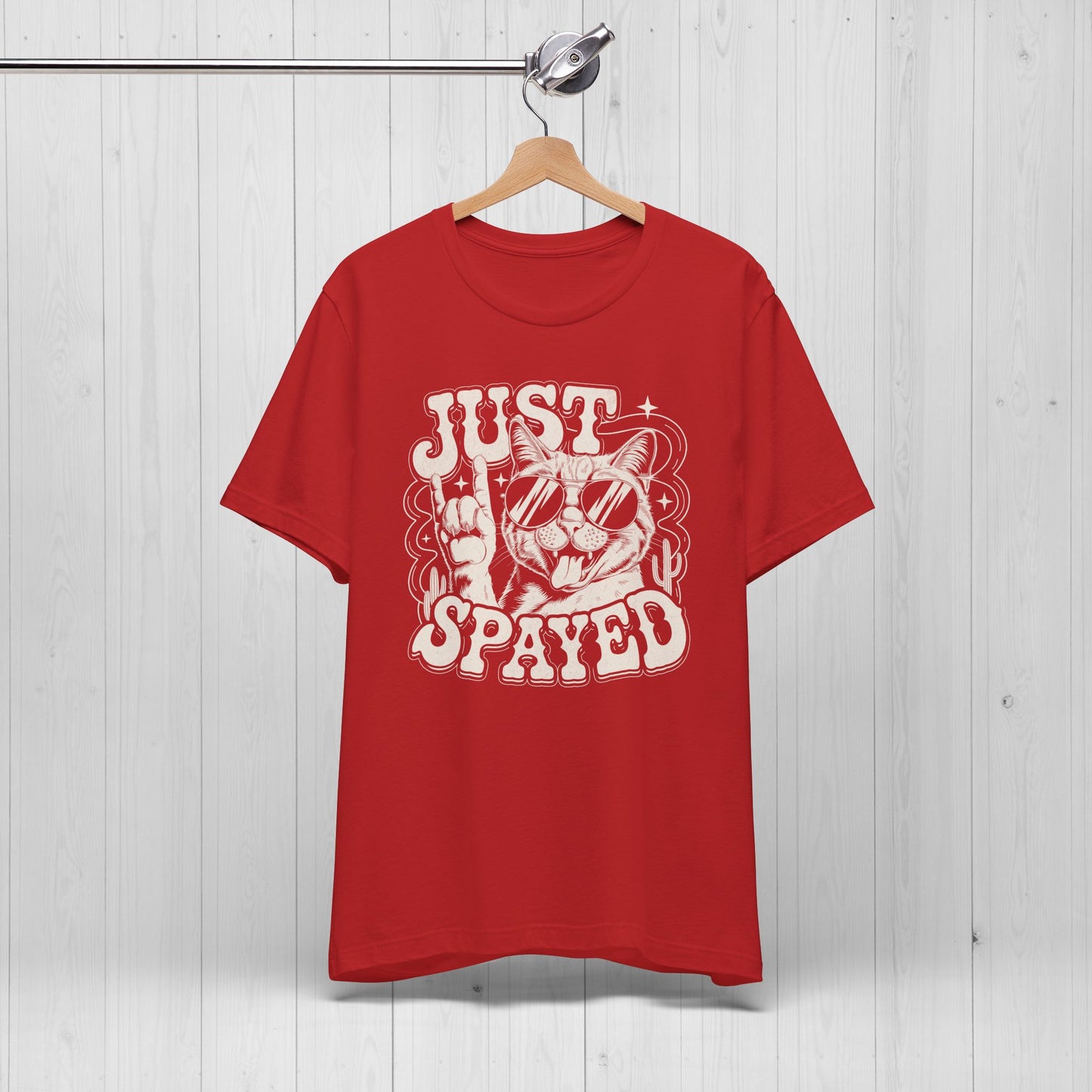 Just Spayed Cat Shirt – Funny Vintage Surgery Tee