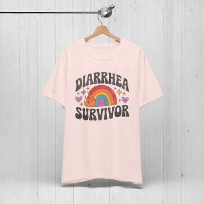 Diarrhea Survivor Groovy Tee – Funny Humor Shirt