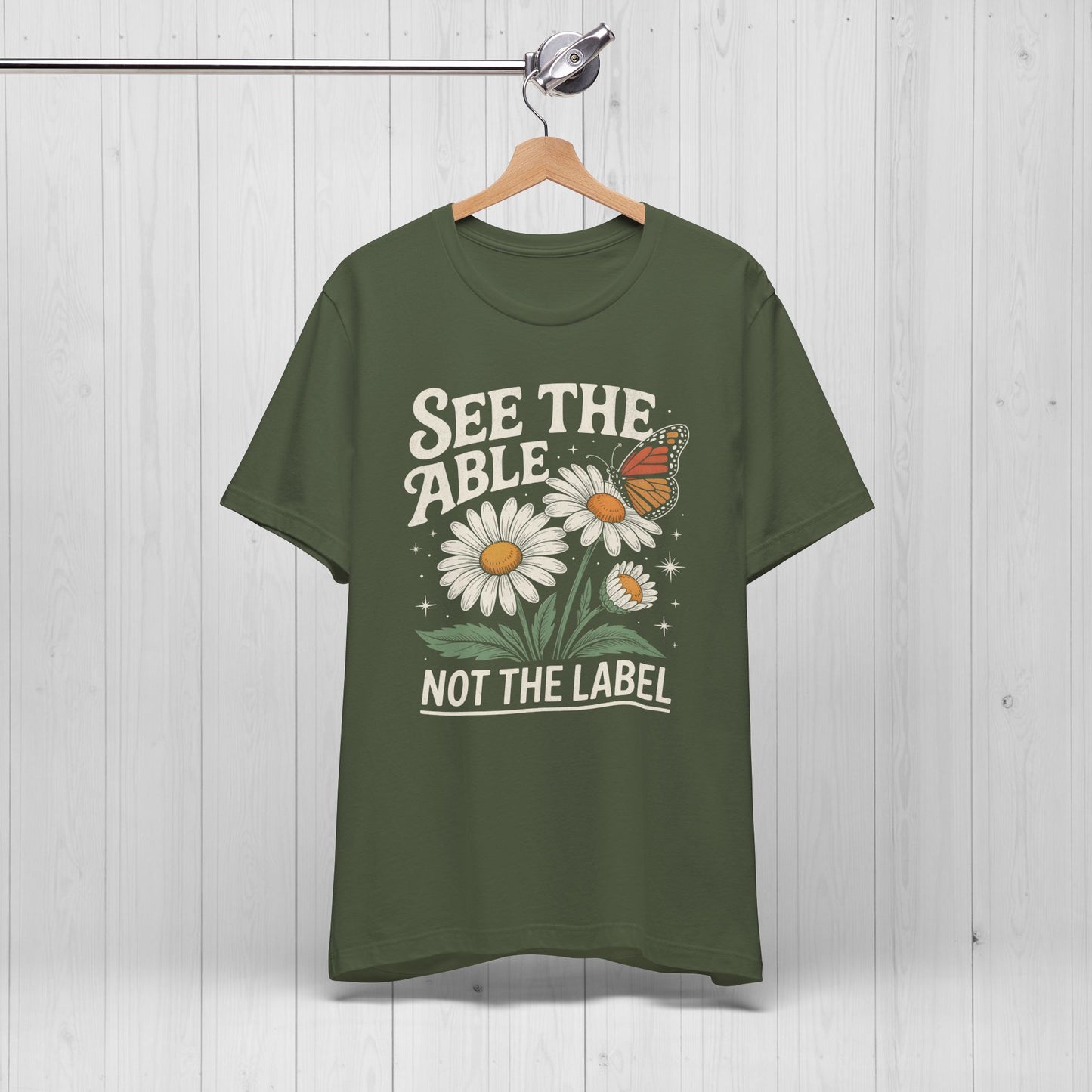 See The Able Not The Label Floral Tee – Autism Awareness Shirt