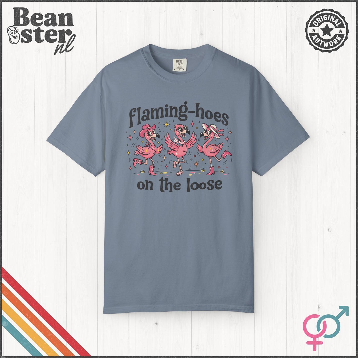 Flaming-hoes Funny Flamingo Graphic T-Shirt