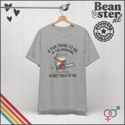 Don't Talk To Me Frog T-Shirt – Grumpy Morning Humor