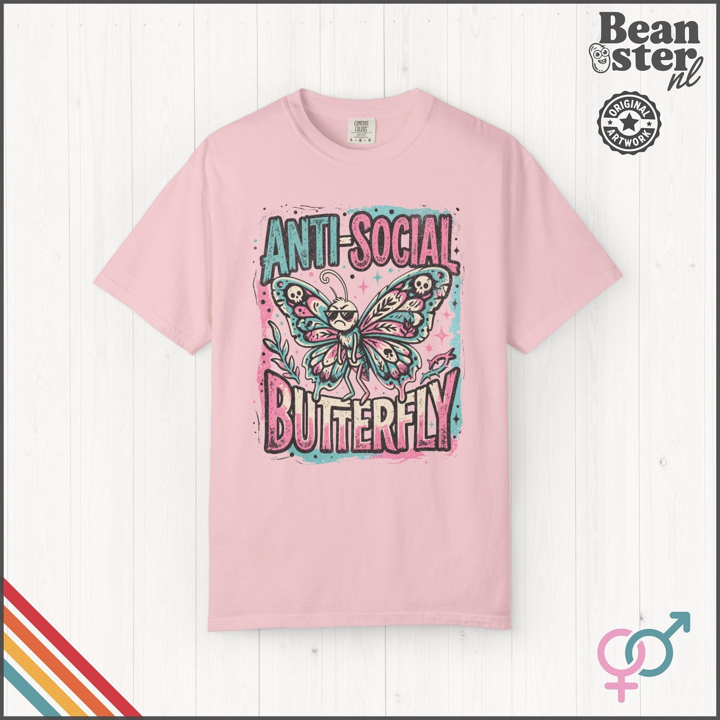 Anti Social Butterfly Funny Introvert T-Shirt
