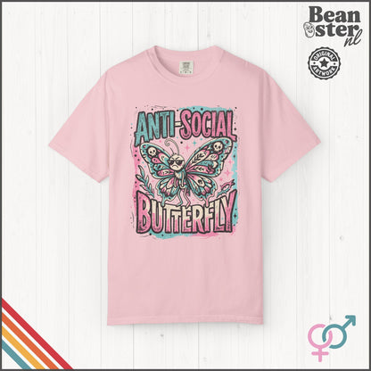 Anti Social Butterfly Funny Introvert T-Shirt