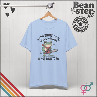 Don't Talk To Me Frog T-Shirt – Grumpy Morning Humor