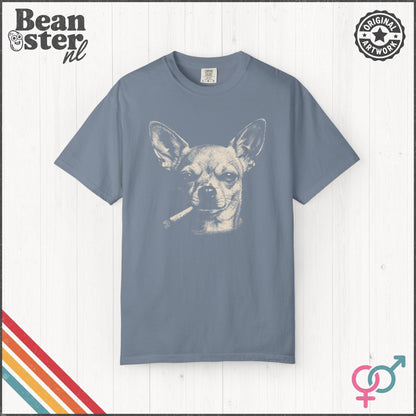 Smoking Chihuahua Graphic T-Shirt