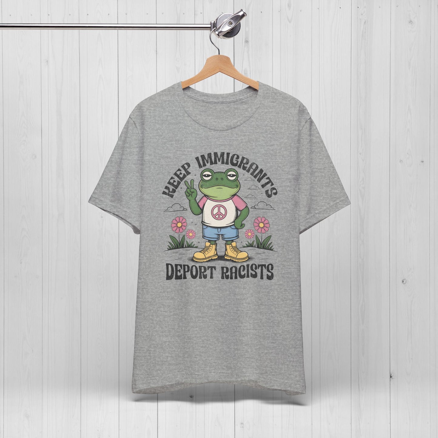 Keep Immigrants, Trade Racists Shirt – Funny Frog Tee