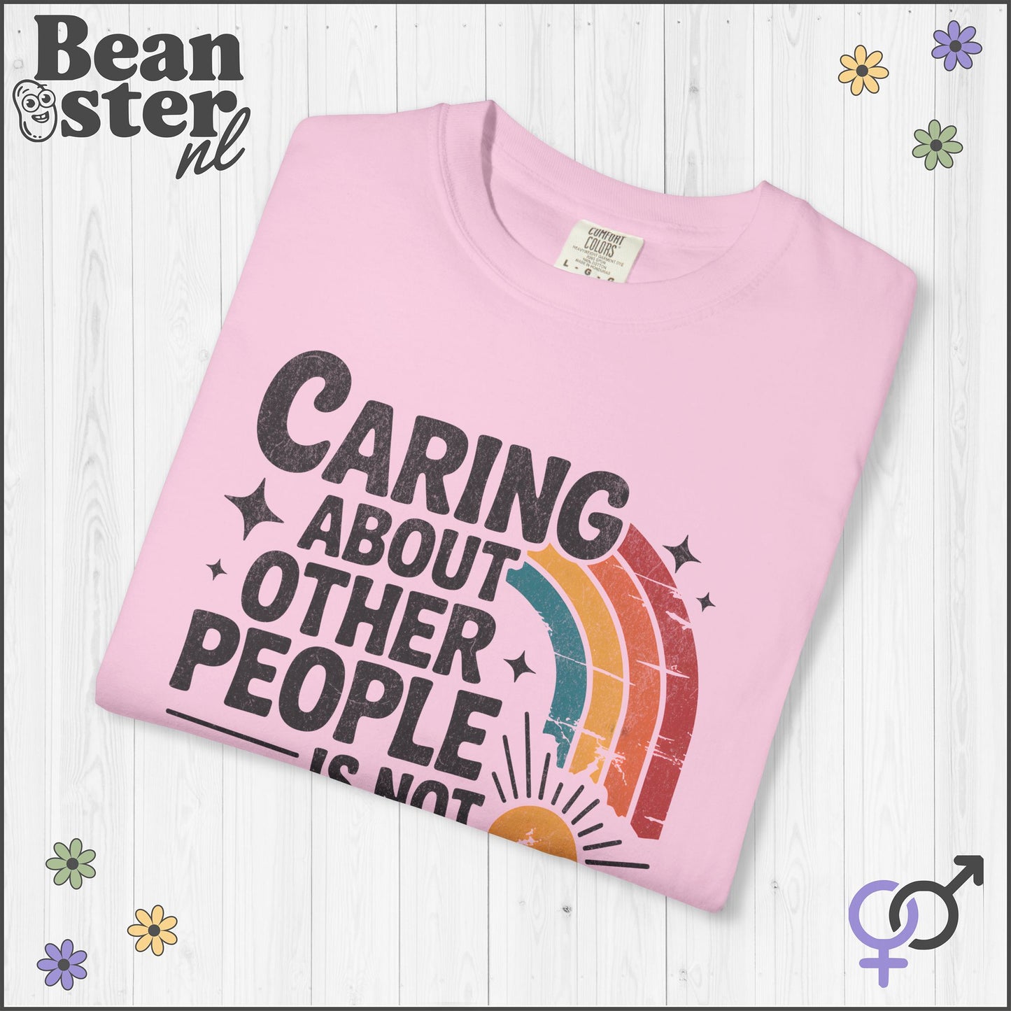Caring About Others Is Not Political | Retro Activist Tee