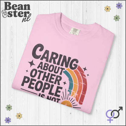 Caring About Others Is Not Political | Retro Activist Tee