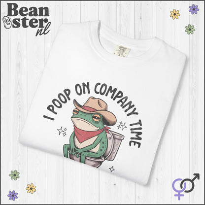 Funny Frog Shirt – I Poop On Company Time Tee