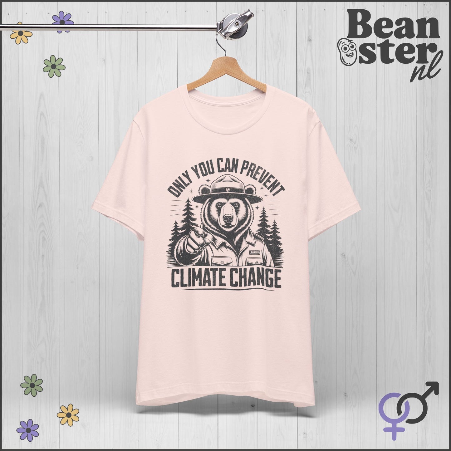 Only You Can Prevent Climate Change Ranger Bear Tee
