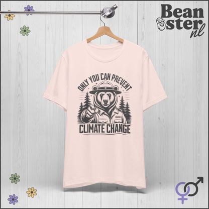 Only You Can Prevent Climate Change Ranger Bear Tee