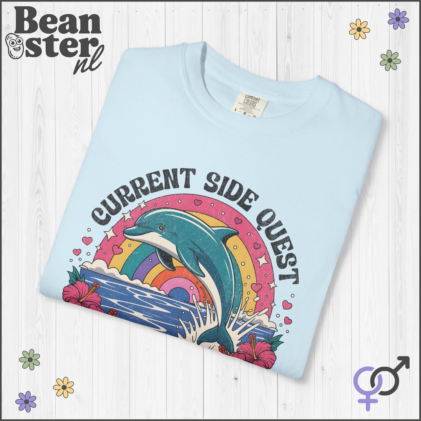 Psychedelic Dolphin ADHD Funny Graphic Tee