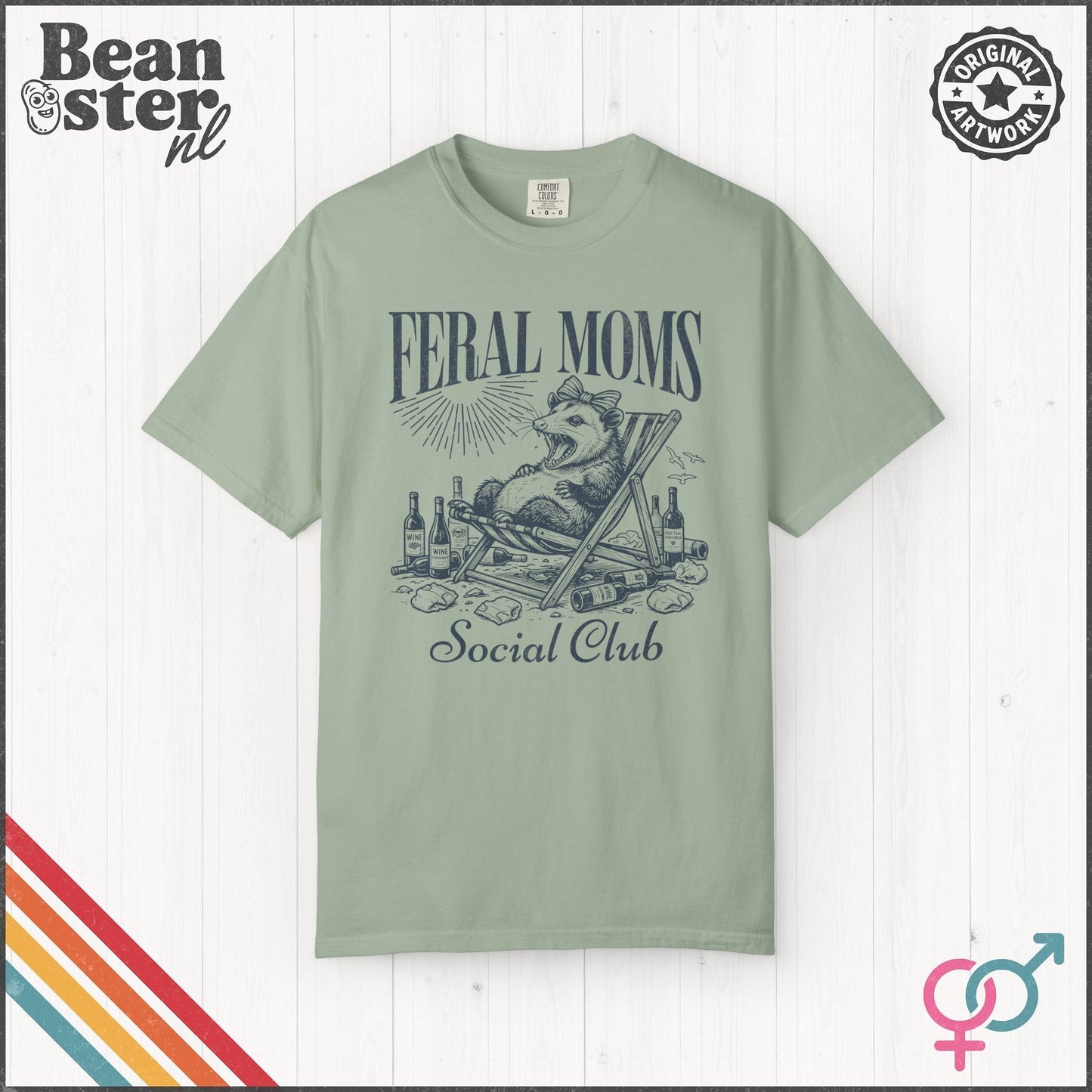 Feral Moms Social Club Tee – Funny Mom Life Shirt