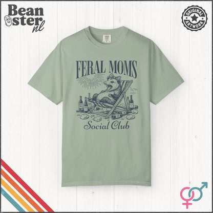 Feral Moms Social Club Tee – Funny Mom Life Shirt