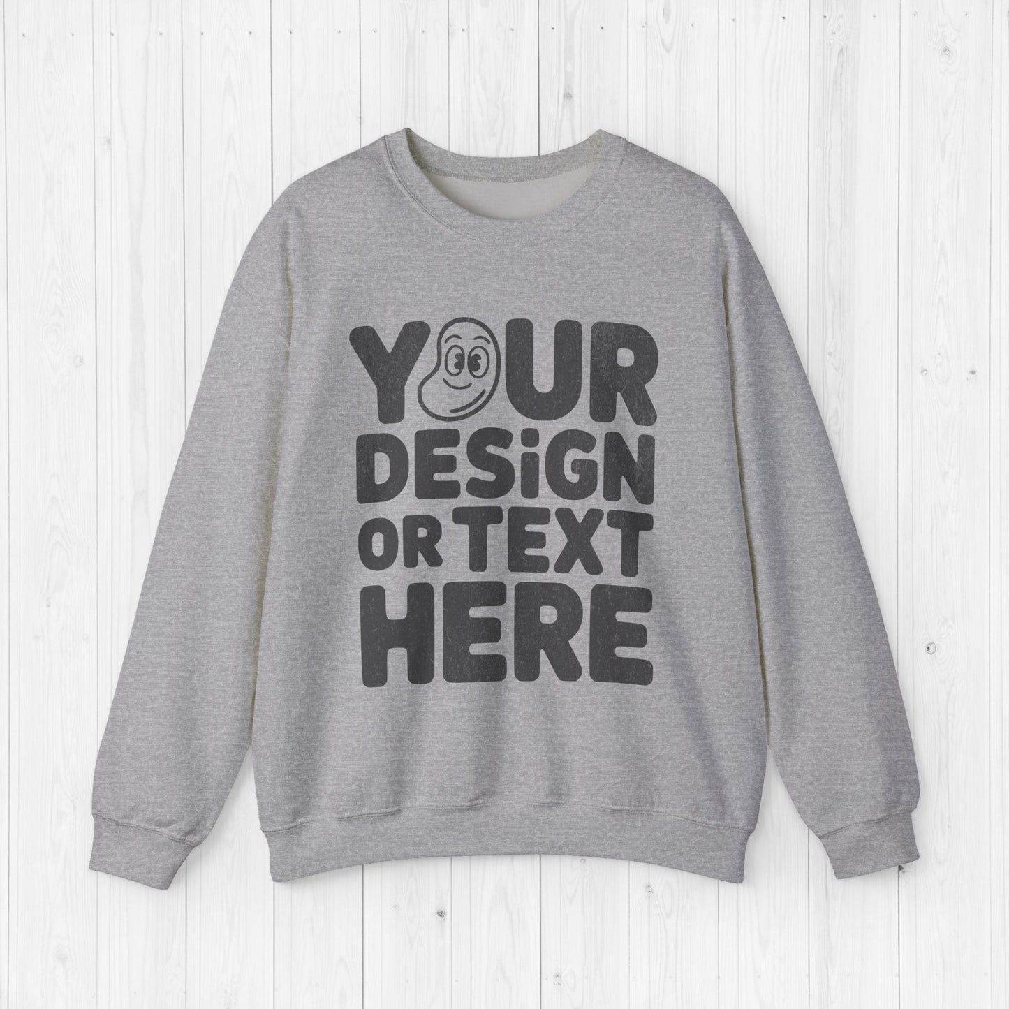 Custom Unisex Sweatshirt –  Personalized Sweater 18000