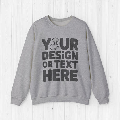 Custom Unisex Sweatshirt –  Personalized Sweater 18000