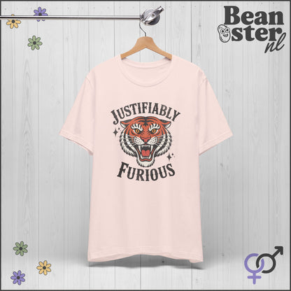 Justifiably Furious Tiger Tee | Retro Political Shirt