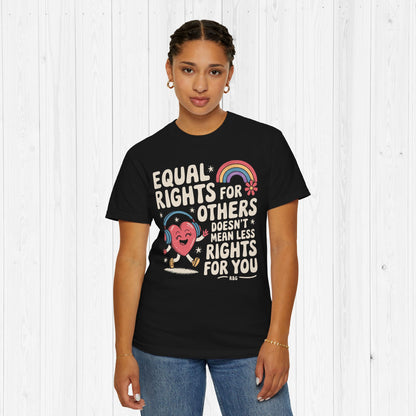 Equal Rights Retro Tee – It’s Not a Pie, It’s Justice 🍰🌈