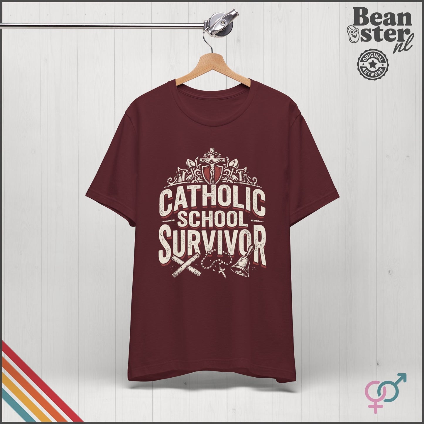 Catholic School Survivor Funny T-Shirt | Dark Humor Tee