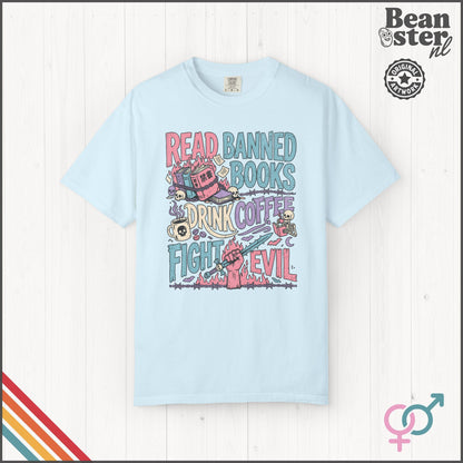 Read Banned Books Coffee Activist T-Shirt