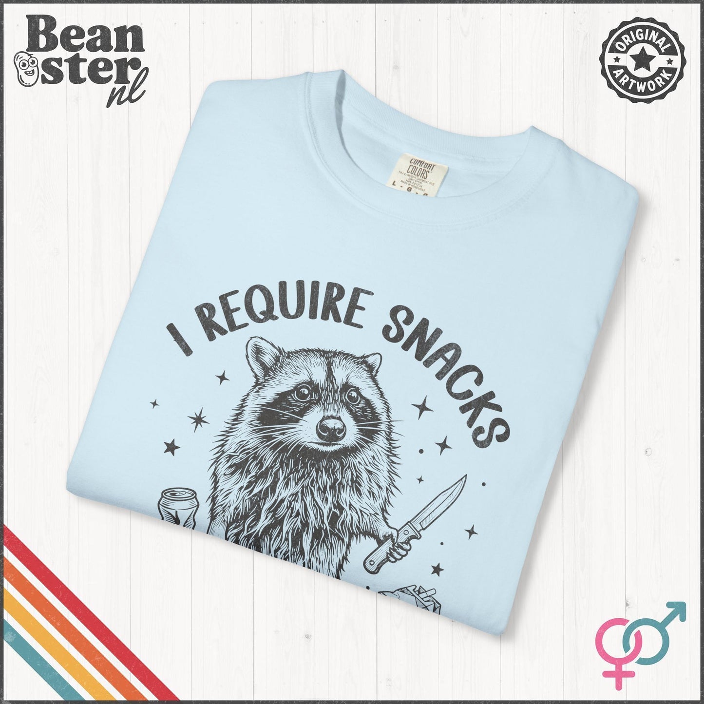 I Require Snacks T-Shirt – Funny Food Lover Tee