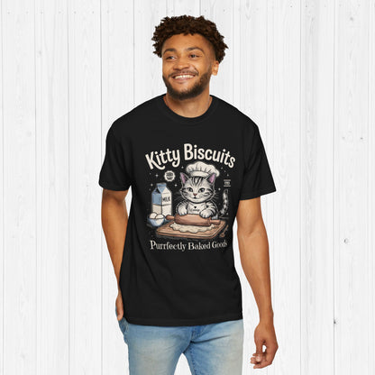Kitty Biscuits Shirt – Cute Cat Baking Vintage Tee