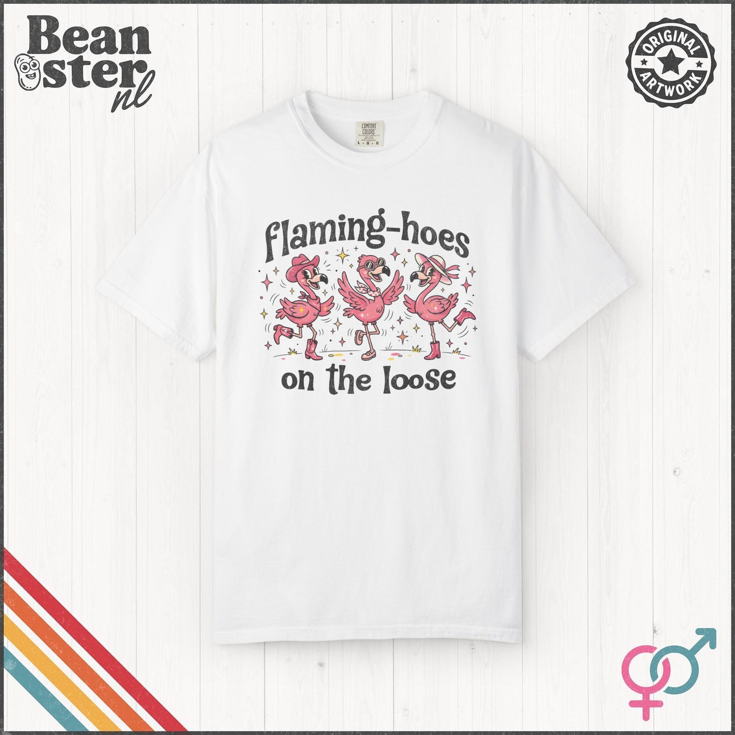 Flaming-hoes Funny Flamingo Graphic T-Shirt