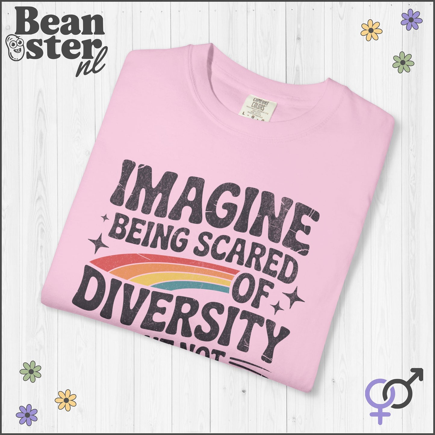 Imagine Diversity Not Dictatorship Retro Activist Tee