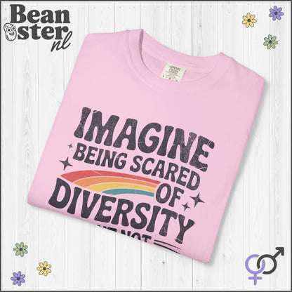 Imagine Diversity Not Dictatorship Retro Activist Tee