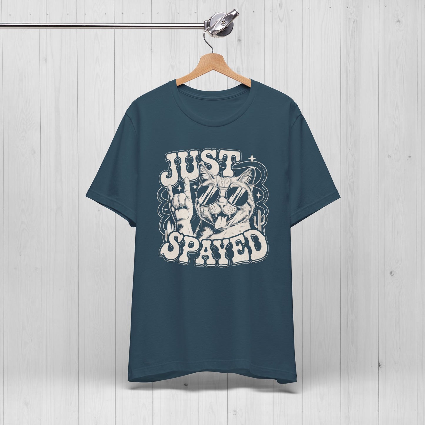 Just Spayed Cat Shirt – Funny Vintage Surgery Tee