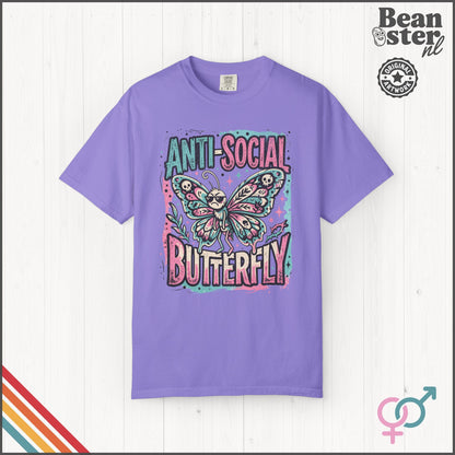 Anti Social Butterfly Funny Introvert T-Shirt