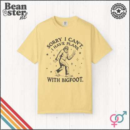 I Can't I Have Plans With Bigfoot Funny T-Shirt