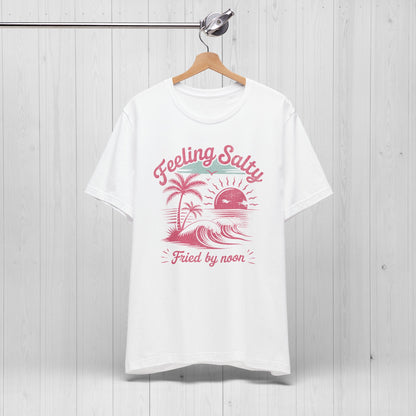 Feeling Salty Retro Pink Tee – Vintage Summer Vibes Shirt