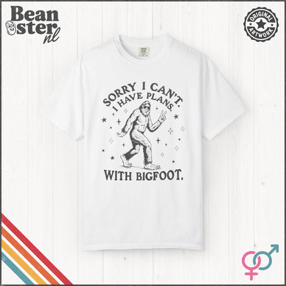 I Can't I Have Plans With Bigfoot Funny T-Shirt