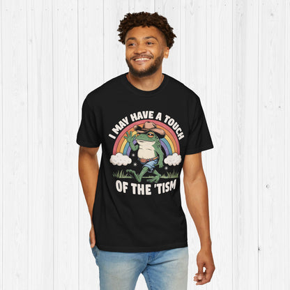 Touch Of The Tism Cowboy Frog Rainbow Shirt